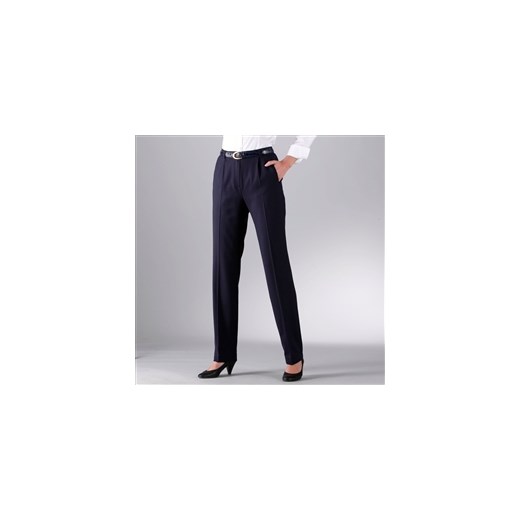 Spodnie elastyczne w dwóch kierunkach, wewnętrzna dł. nogawki 70 cm la-redoute-pl  elegancki