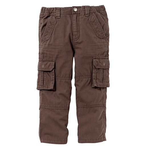 Niemowlęce/dziecięce spodnie bojówki dla chłopców la-redoute-pl szary bawełniane
