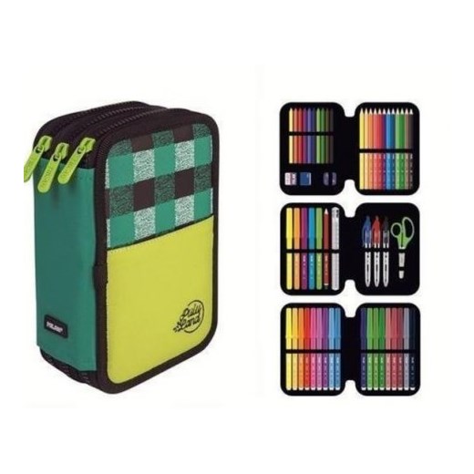 MILAN PIÓRNIK 3 POZIOMOWY Z PEŁNYM WYPOSAŻENIEM  PULU LAND ZIELONY Milan zielony  BIUROPRO.pl