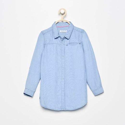 Reserved - Jeansowa koszula - Niebieski niebieski Reserved 92 