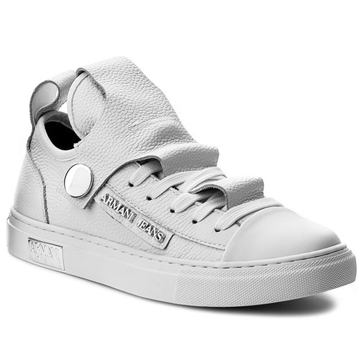 Sneakersy ARMANI JEANS - 925253 7A663 41610 Offwhite Armani Jeans szary 35 eobuwie.pl
