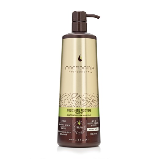 Macadamia Nourishing Moisture - nawilżający szampon do włosów szorstkich 1000ml