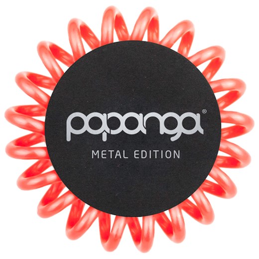 Papanga Metallic Coral Small | Elastyczna gumka do włosów (mała): metaliczny coral