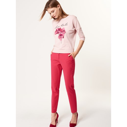 Mohito - Eleganckie spodnie z kieszeniami - Różowy Mohito  40 