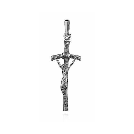 Oksydowany srebrny krzyżyk krzyż papieski srebro 925 KS0102 Sentiell   Valerio.pl