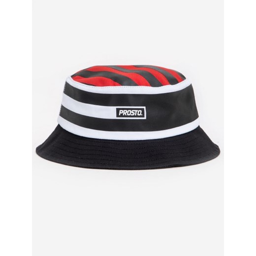 Elegance Stripes Bucket Hat White czarny Prosto. UNI UrbanCity.pl