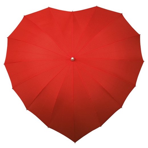 Czerwona parasolka w kształcie serca Impliva   ParasoleDlaCiebie.pl