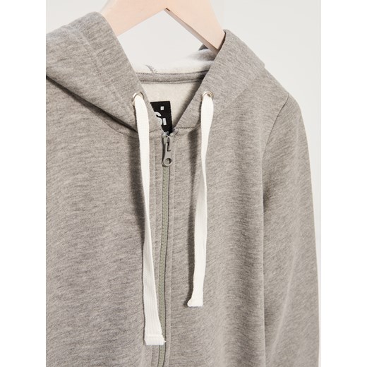Sinsay - Bluza z kapturem - Szary