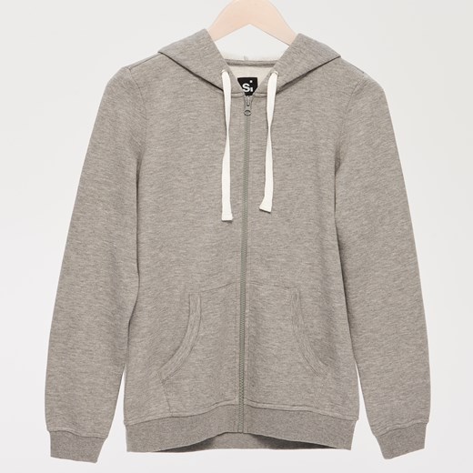 Sinsay - Bluza z kapturem - Szary