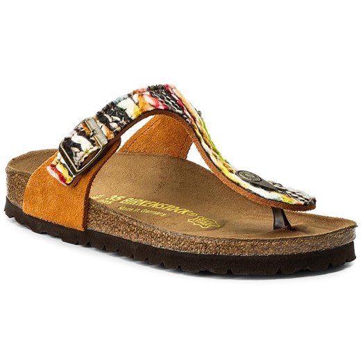 Japonki BIRKENSTOCK - Gizeh 745523 Orange brazowy Birkenstock 41 eobuwie.pl