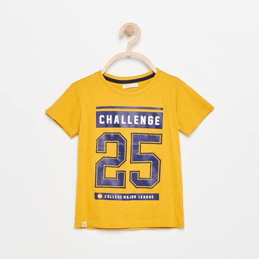 Reserved - T-shirt z nadrukiem - Żółty zolty Reserved 98 