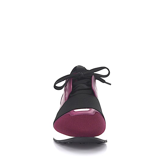 Balenciaga Sneakersy RACE RUNNER ze skóry bordowe materiał czerwony Balenciaga 36 Budapester.com