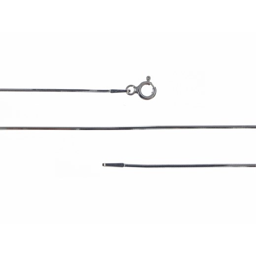 Gruby srebrny łańcuszek linka o przekroju ośmiokąt 45 cm srebro 925 FL014