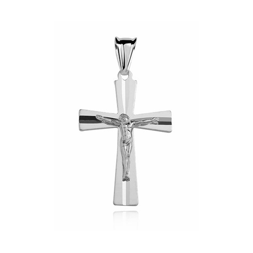 Srebrny krzyżyk krzyż diamentowany srebro 925 KD017