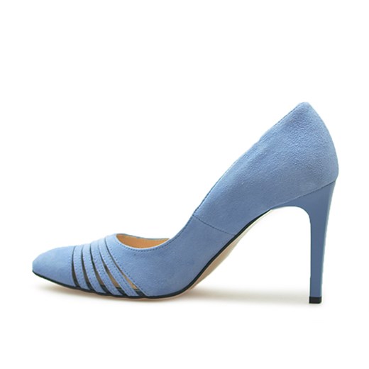Czółenka Damiss DS-015 Błękitne zamsz niebieski Damiss  Arturo-obuwie