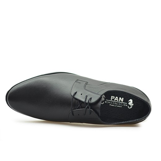 Pantofle Pan 397G Czarne lico Pan szary  Arturo-obuwie
