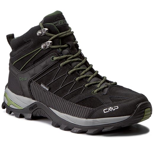 Trekkingi CMP - Rigel Mid Trekking Shoes Wp 3Q12947 Black/Loden 87BD czarny Cmp 47 eobuwie.pl