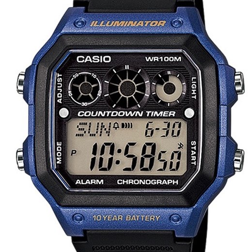CASIO AE-1300WH-2AVEF Casio niebieski  WatchPlanet