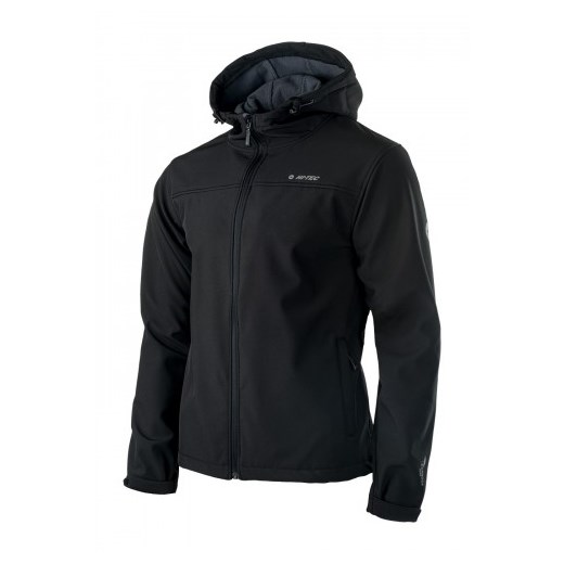 MĘSKI SOFTSHELL KARRY-BLACK/MOON_GREY HI-TEC  czarny XL wyprzedaż Iguana Sklep 