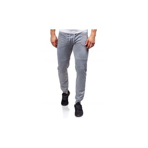 Spodnie dresowe męskie szare Denley 6012