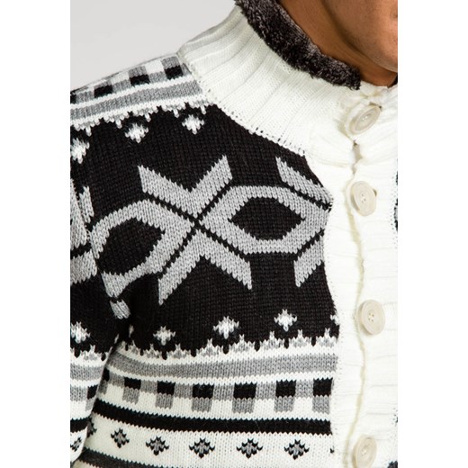 Sweter męski rozpinany biały Denley 585