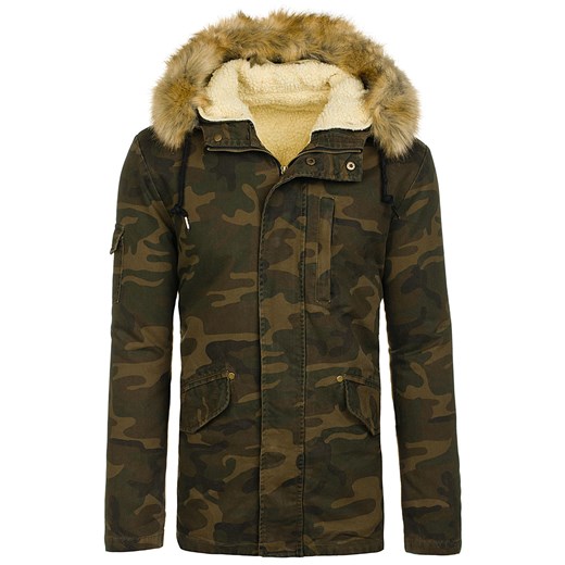 Kurtka męska zimowa parka moro-khaki Denley 4662 Denley.pl 3XL okazyjna cena