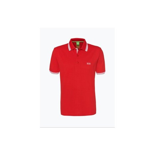BOSS Green - Męska koszulka polo – Paddy, czerwony BOSS Green pomaranczowy L vangraaf
