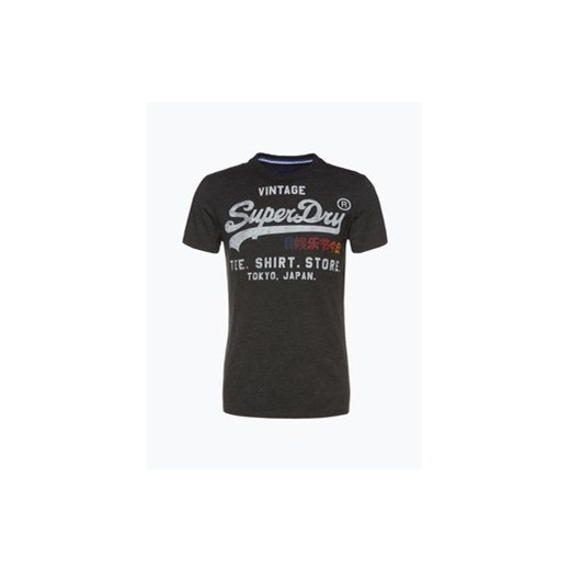 Superdry - T-shirt męski, szary Superdry szary XL vangraaf