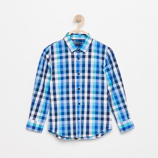 Reserved - Koszula w kratę - Granatowy Reserved niebieski 128 