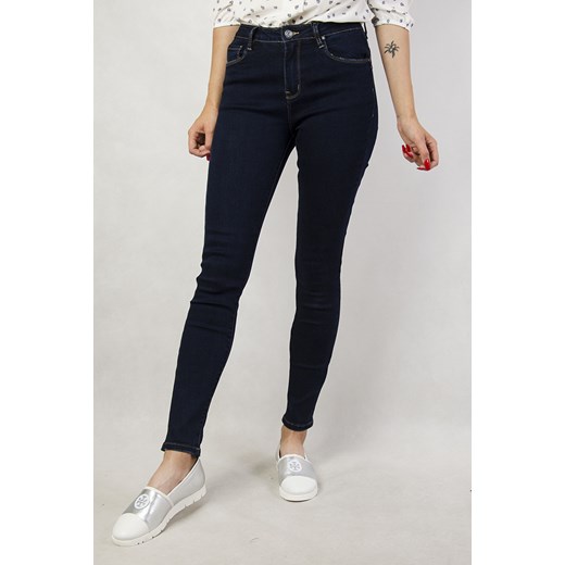 Ciemne spodnie jeansowe skinny   XL olika.com.pl