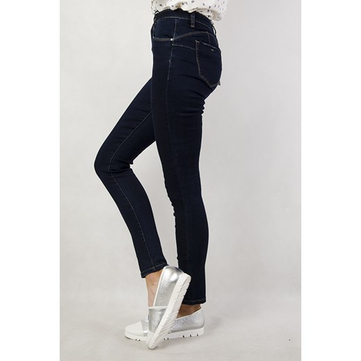 Ciemne spodnie jeansowe skinny   XS olika.com.pl