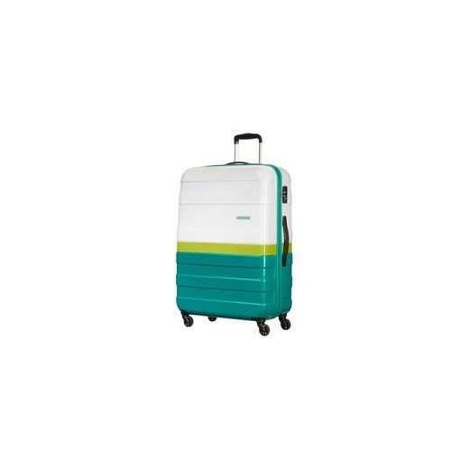 walizka AT by SAMSONITE PASADENA duża 4koła 89l - biały / turkusowy American Tourister By Samsonite wyprzedaż Bagato.pl