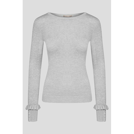 Sweter z perełkami Orsay szary XL orsay.com