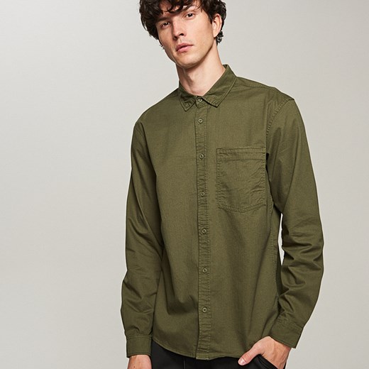 Reserved - Koszula z kieszonką - Zielony