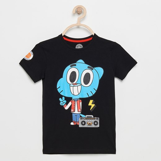Reserved - T-shirt the amazing world of gumball - Czarny