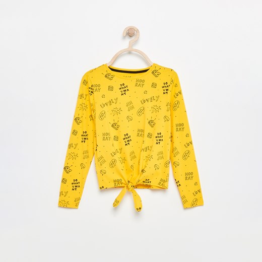Reserved - Koszulka we wzory - Żółty