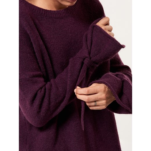 Mohito - Sweter oversize z dodatkiem wełny - Brązowy Mohito brazowy S 