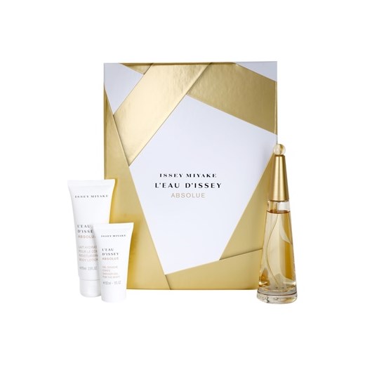 Issey Miyake L'Eau D'Issey Absolue zestaw upominkowy I. woda perfumowana 50 ml + mleczko do ciała 75 ml + żel pod prysznic 30 ml