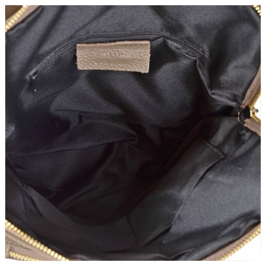 Plecak skórzany taupe lekki Genuine Leather melon.pl