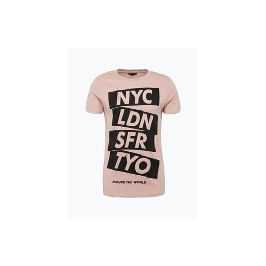 Review - T-shirt męski, różowy bezowy Review L vangraaf