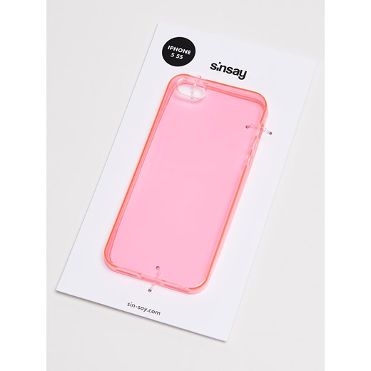 Sinsay - Case na telefon iphone 5 - Różowy Sinsay  One Size 