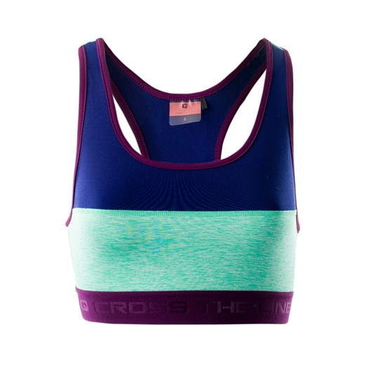 BIUSTONOSZ SPORTOWY REIA WMNS 79951-BL DE/BI GR M IQ, Płeć - WOMEN, Rozmiar - S, Kolor - BLUE DEPTHS/BISCAY GREEN MELANGE/DARK PURPLE