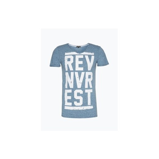 Review - T-shirt męski, niebieski  Review M vangraaf