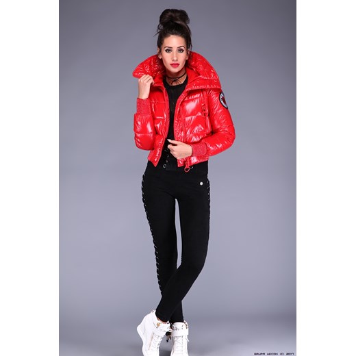 NEGATIV ** Winylowa Czerwień + Logo Negativ czarny S LUXURYONLINE