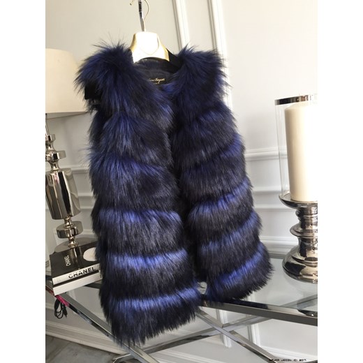 ANNA BIAGIOTTI ** Perfekcyjna Imitacja Lisów Czerń/Szafir czarny Anna Biagiotti L LUXURYONLINE