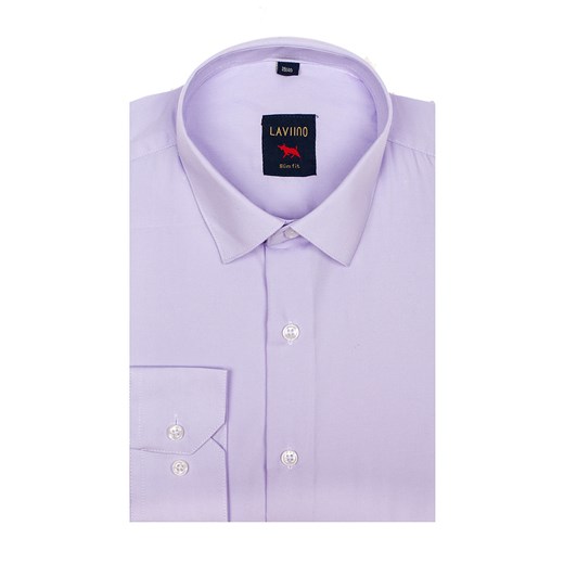 Koszula męska elegancka z długim rękawem fioletowa Denley TS100 Denley.pl  XL wyprzedaż  