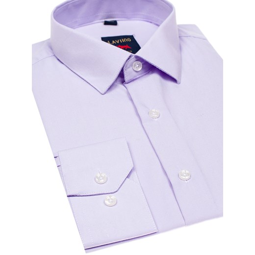 Koszula męska elegancka z długim rękawem fioletowa Denley TS100  Denley.pl XL  okazyjna cena 