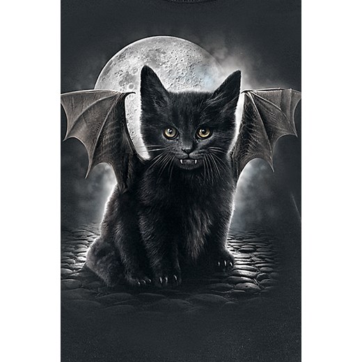 Spiral - Bat Cat - Top - czarny