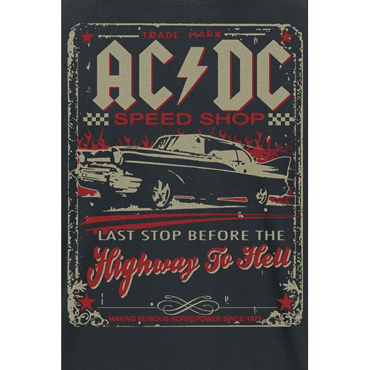 AC/DC - Highway To Hell - Speed Shop - T-Shirt - czarny