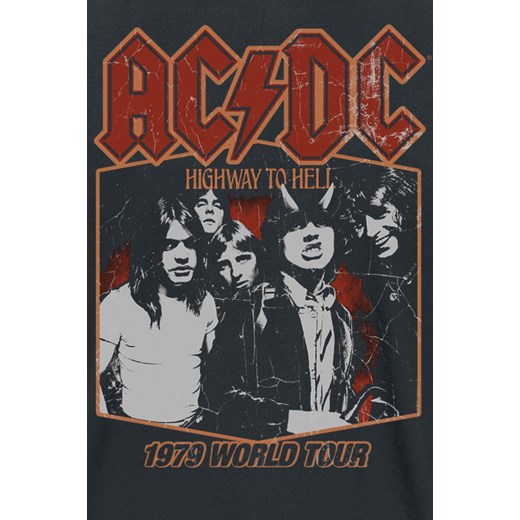 AC/DC - Highway To Hell Tour &apos;79 - T-Shirt - czarny